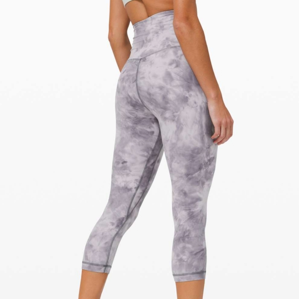 Lululemon cross waist align crops marble tie dye 6